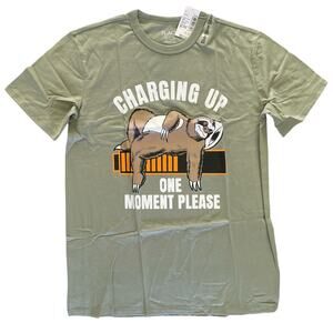 The Children's Place Green Sloth Graphic T-Shirt size 14 XL